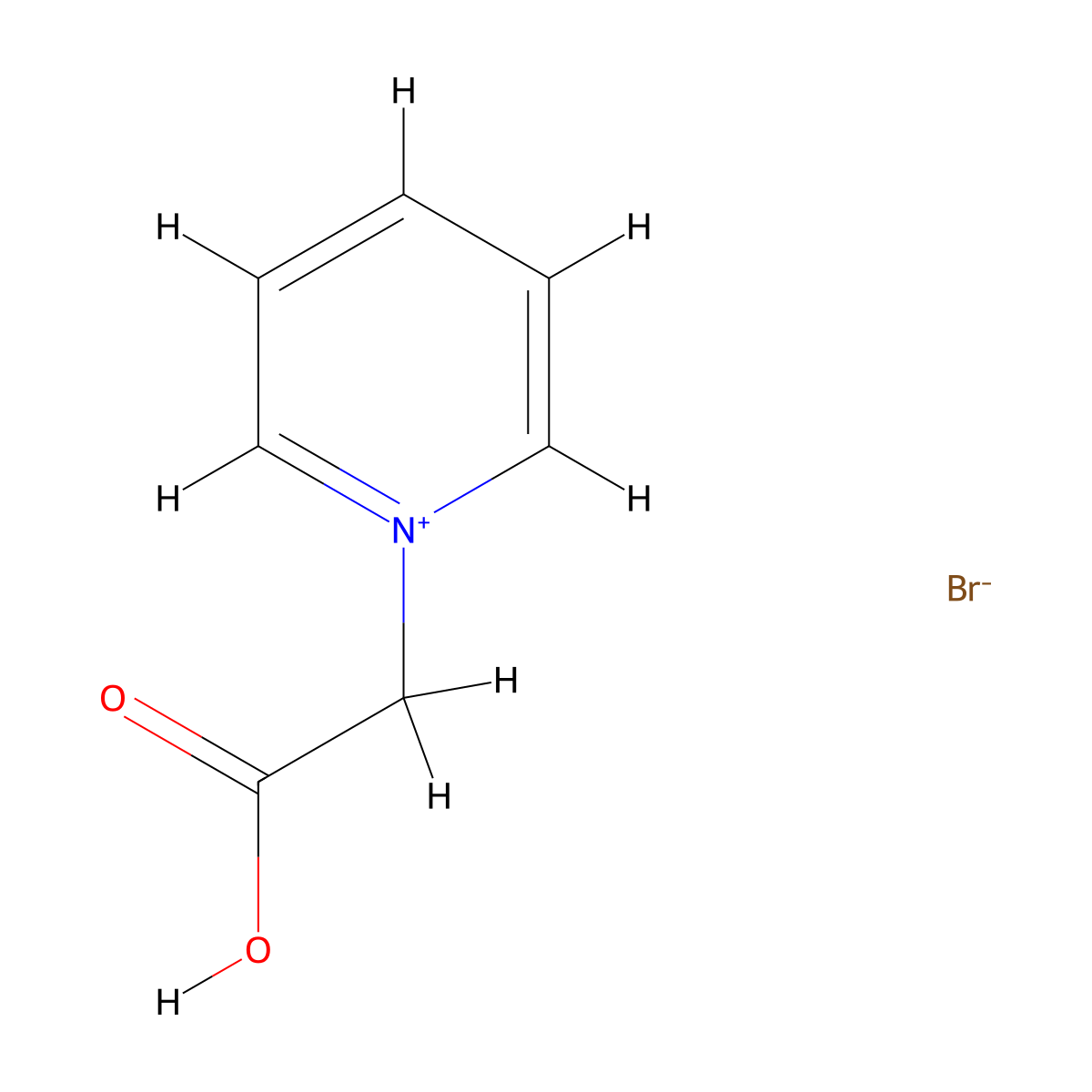 1-(Carboxymethyl)pyridin-1-ium bromide molecular structure, CAS 45811-13-0