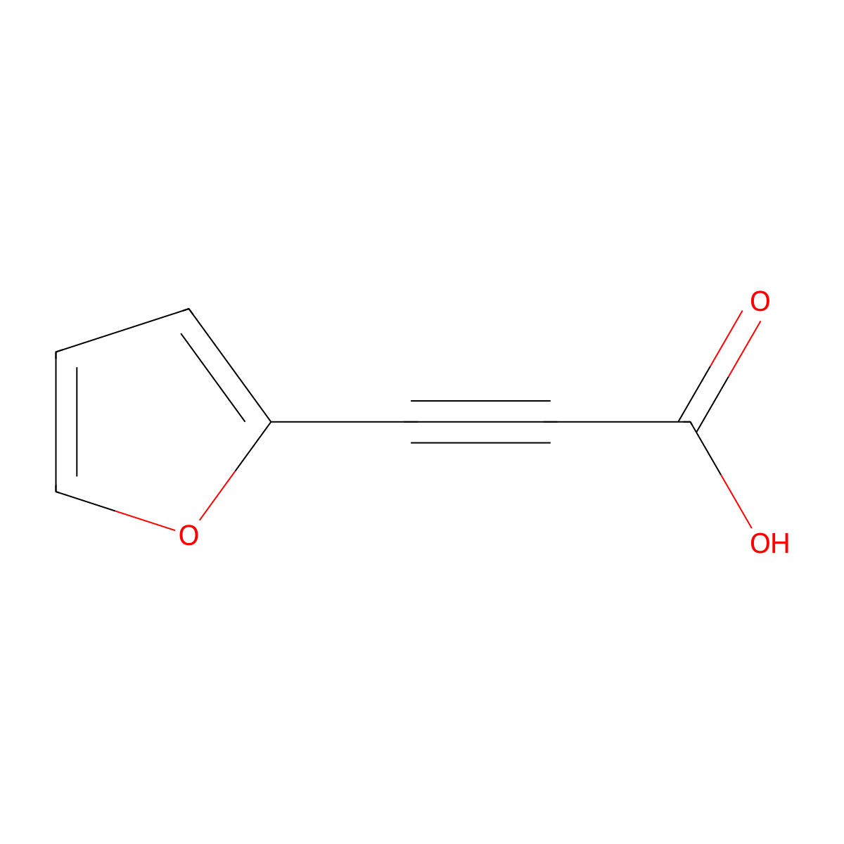 3-(Furan-2-yl)prop-2-ynoic acid molecular structure, CAS 4582-65-4