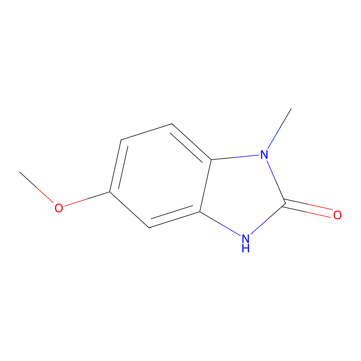 5-methoxy-1-methyl-1H-benzo[d]imidazol-2(3H)-one molecular structure, CAS 4583-86-2