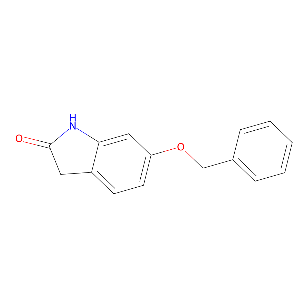 6-Benzyloxy-1,3-dihydro-indol-2-one molecular structure, CAS 458526-08-4