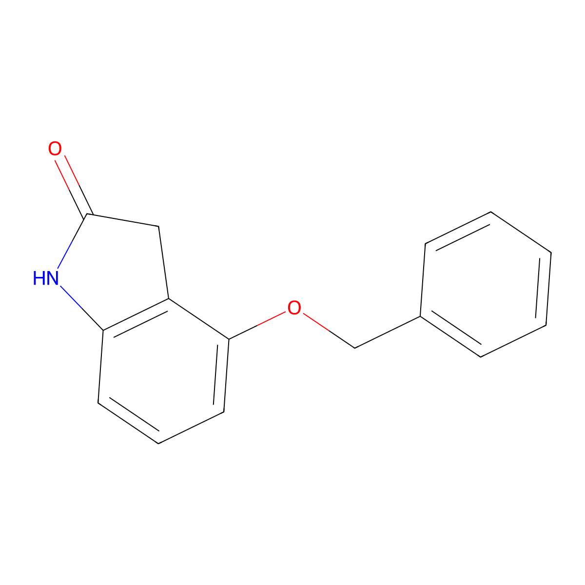 4-(Benzyloxy)indolin-2-one molecular structure, CAS 458526-10-8