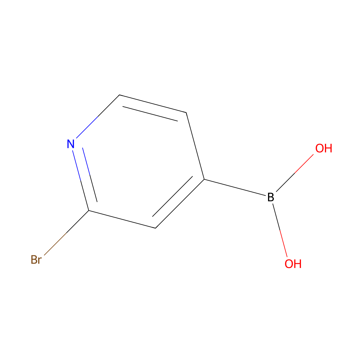 2-Bromopyridine-4-boronic acid molecular structure, CAS 458532-94-0