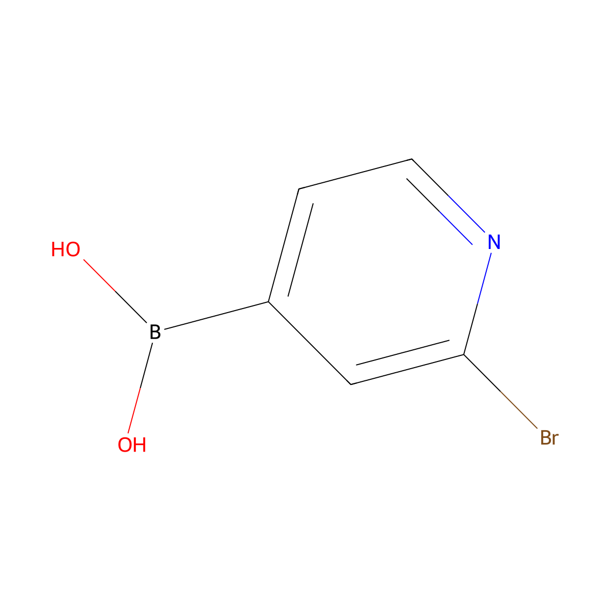 2-Bromopyridine-4-boronic acid molecular structure, CAS 458532-94-0