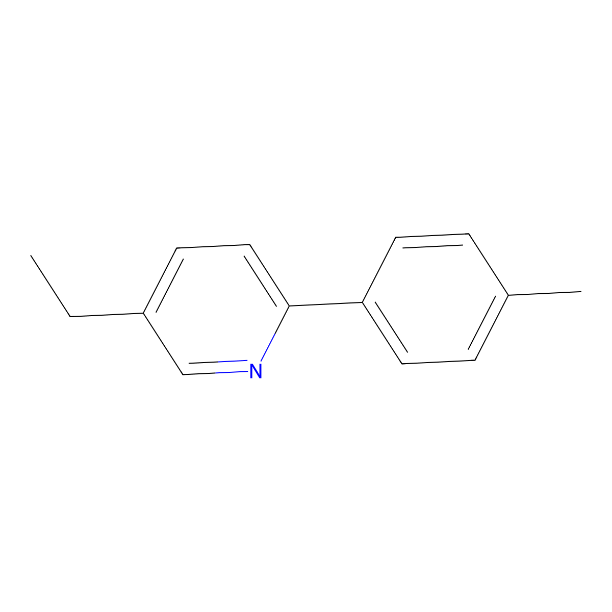 5-Ethyl-2-(4-methylphenyl)pyridine molecular structure, CAS 458549-40-1