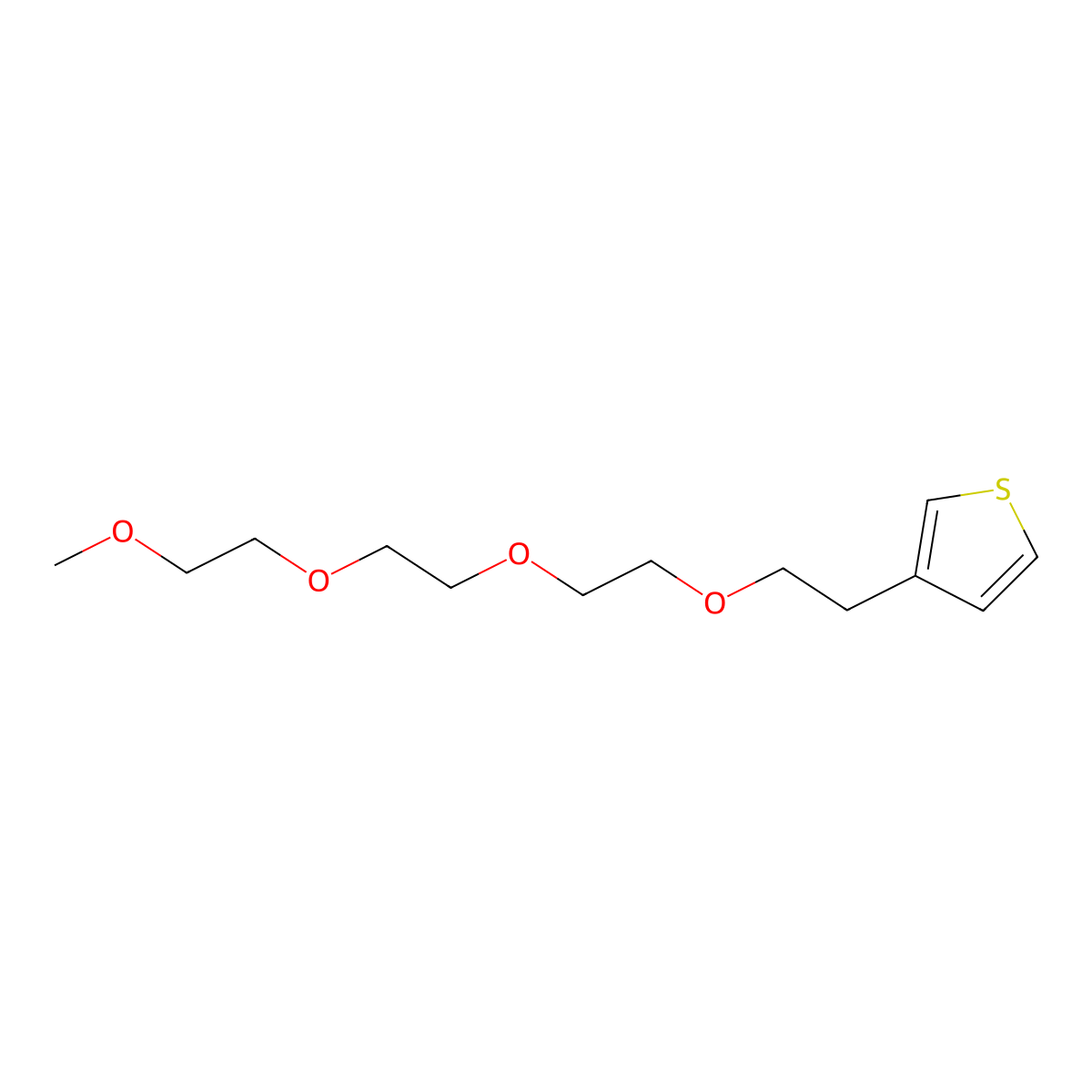 13-(Thiophen-3-YL)-2,5,8,11-tetraoxatridecane molecular structure, CAS 458552-56-2