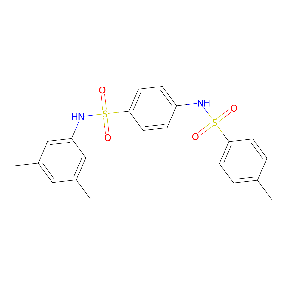 N-{4-[(3,5-dimethylanilino)sulfonyl]phenyl}-4-methylbenzenesulfonamide molecular structure, CAS 458553-50-9