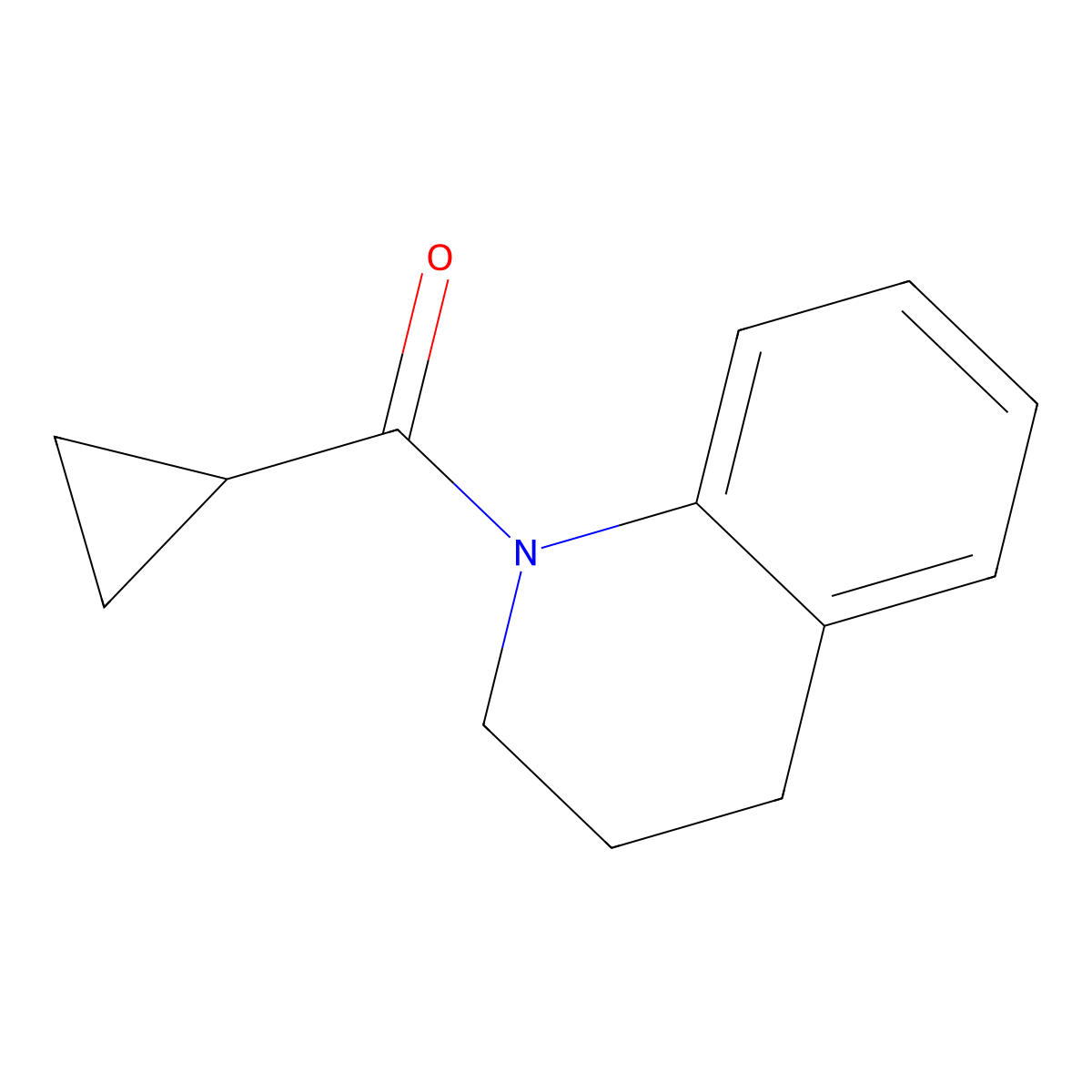 cyclopropyl(3,4-dihydroquinolin-1(2H)-yl)methanone molecular structure, CAS 458554-45-5