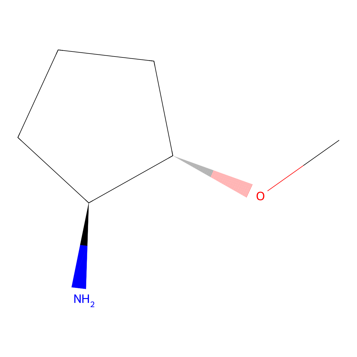 (1S,2S)-2-Methoxycyclopentan-1-amine molecular structure, CAS 458566-83-1