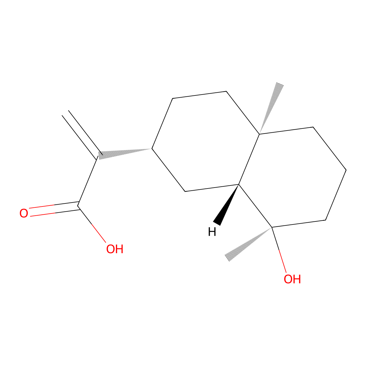Ilicic Acid molecular structure, CAS 4586-68-9