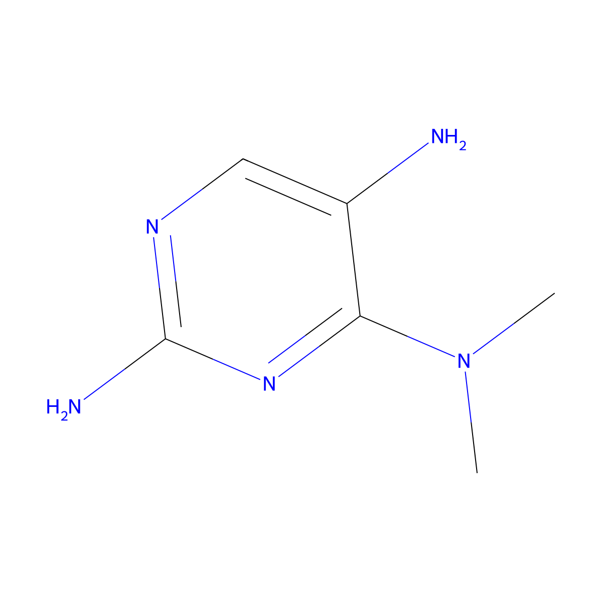 4-N,4-N-dimethylpyrimidine-2,4,5-triamine molecular structure, CAS 45867-13-8
