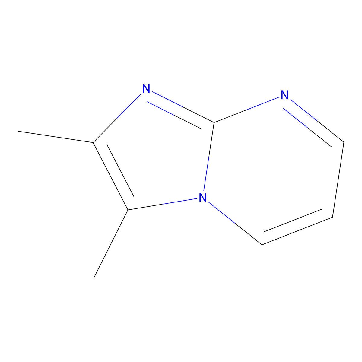 2,3-Dimethylimidazo[1,2-a]pyrimidine molecular structure, CAS 45880-46-4