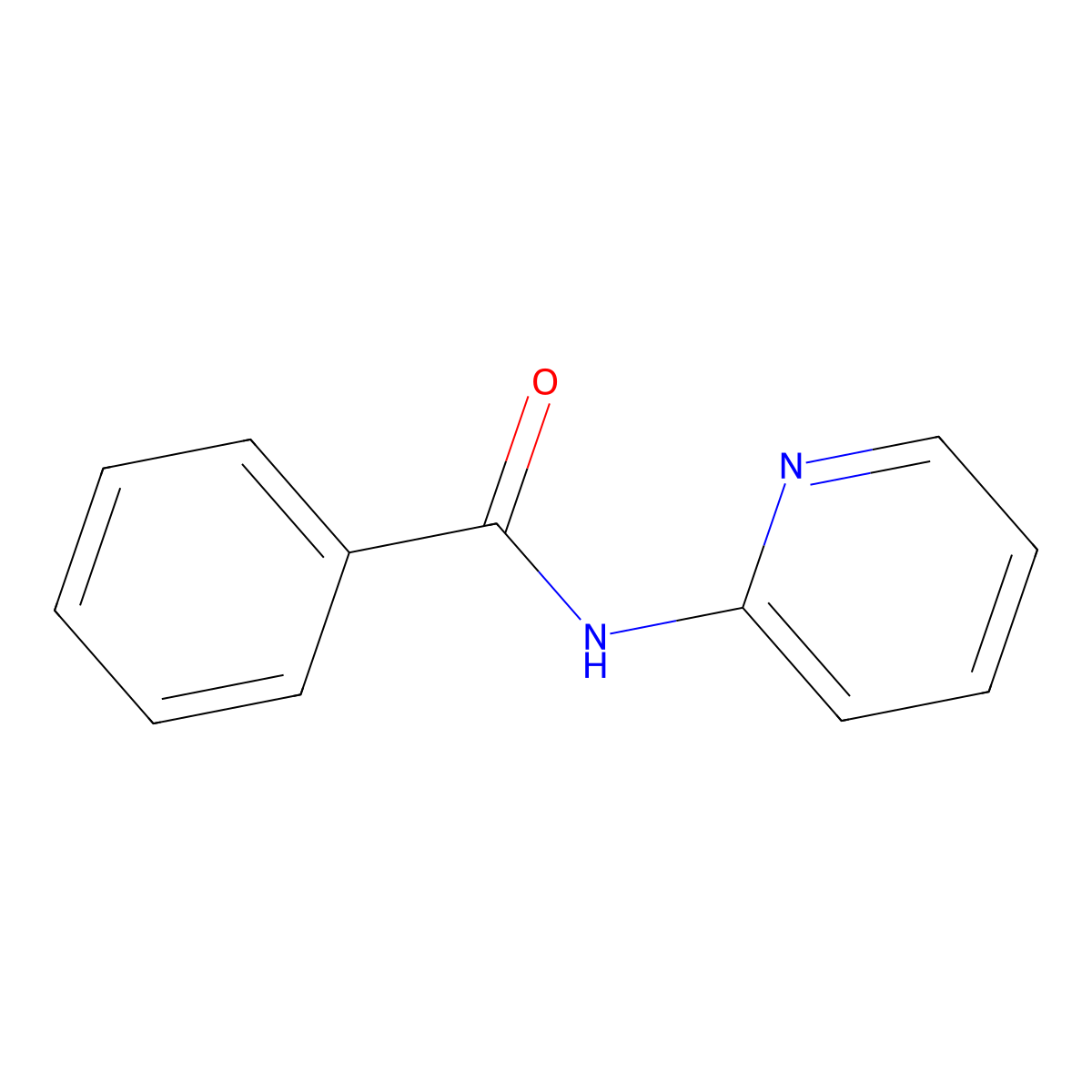 N-(pyridin-2-yl)benzamide molecular structure, CAS 4589-12-2