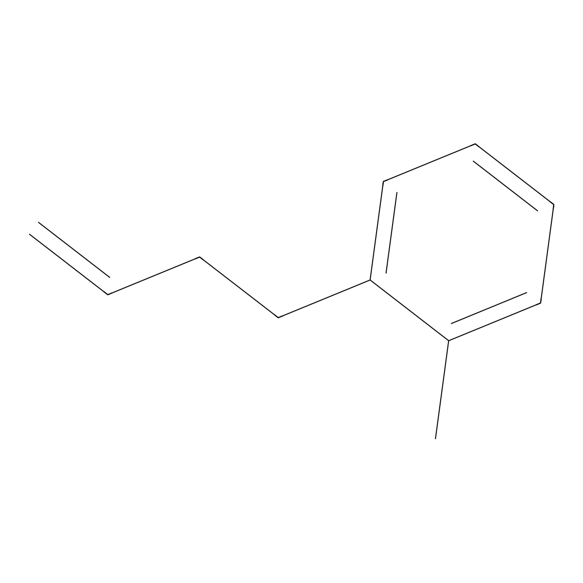 1-(But-3-en-1-yl)-2-methylbenzene molecular structure, CAS 45892-60-2