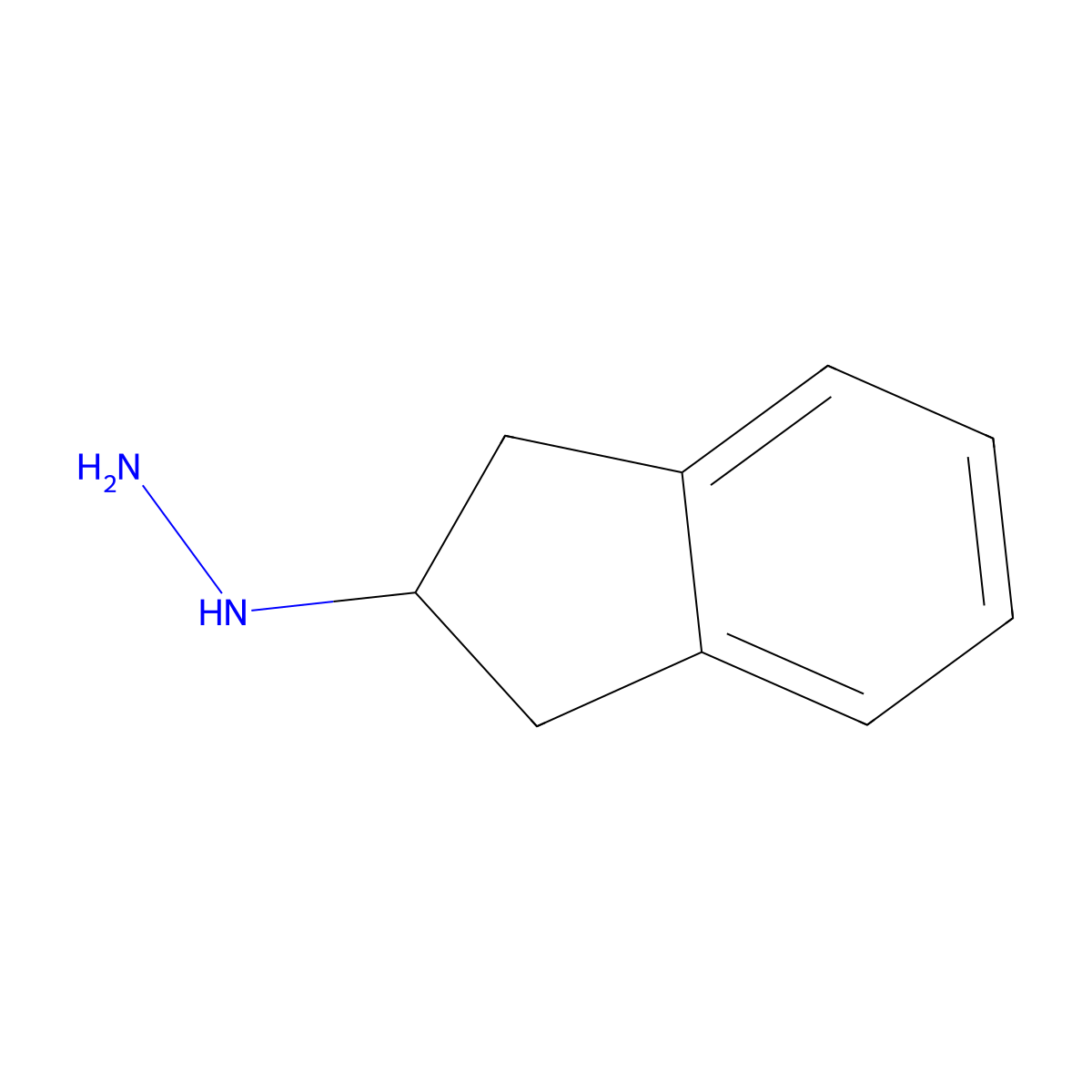 (2,3-Dihydro-1H-inden-2-yl)hydrazine molecular structure, CAS 45894-21-1