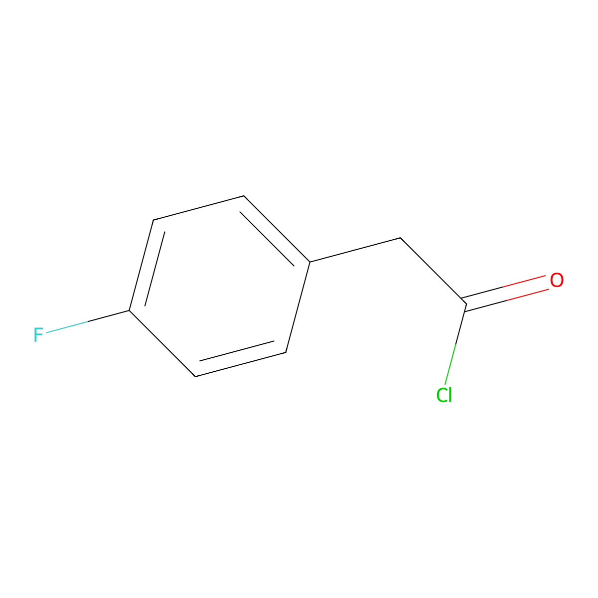 4-Fluorophenylacetyl chloride molecular structure, CAS 459-04-1