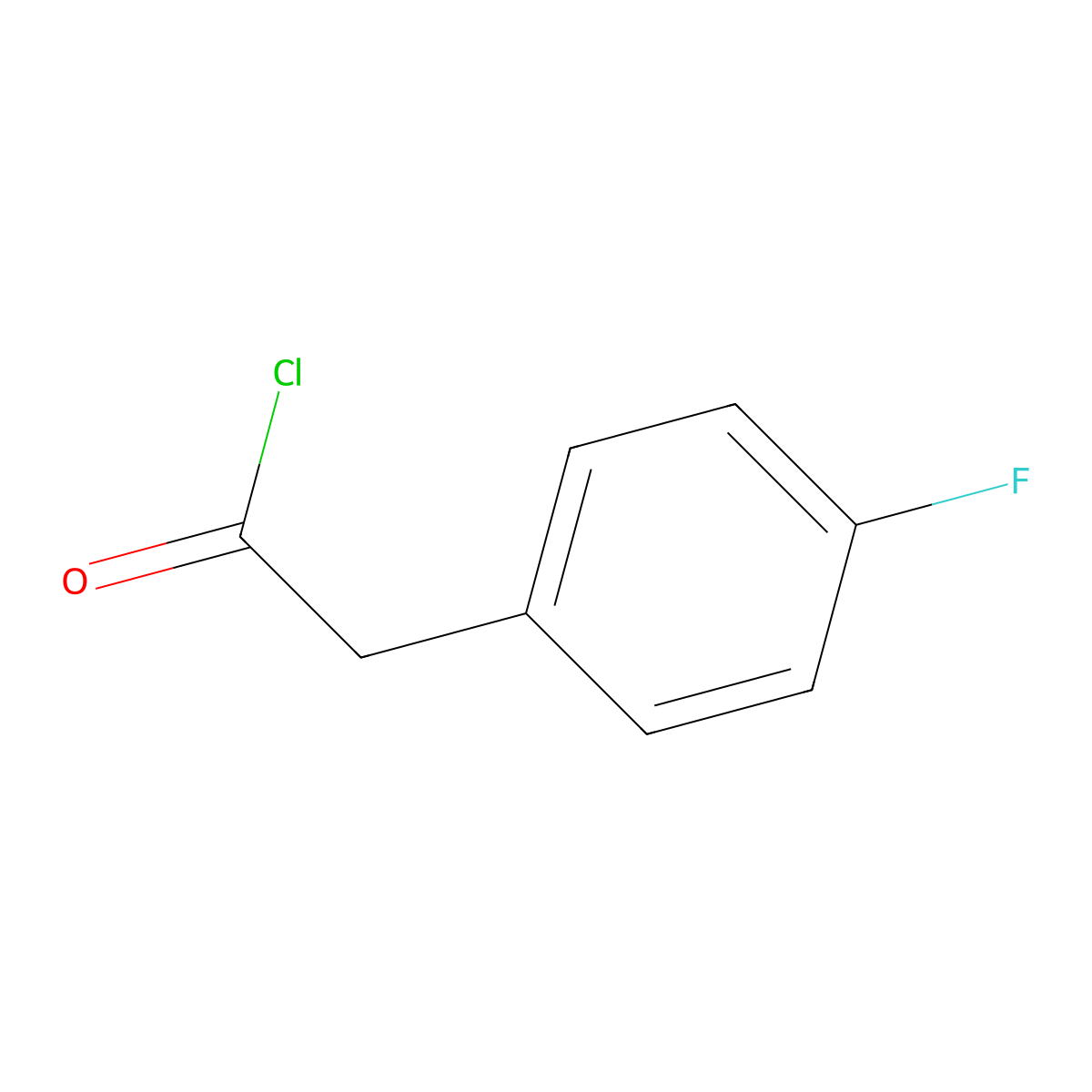 4-Fluorophenylacetyl chloride molecular structure, CAS 459-04-1