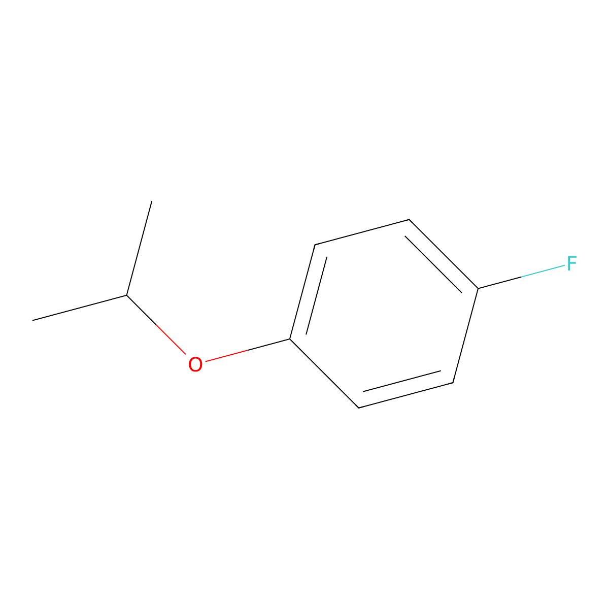 1-Fluoro-4-isopropoxybenzene molecular structure, CAS 459-06-3