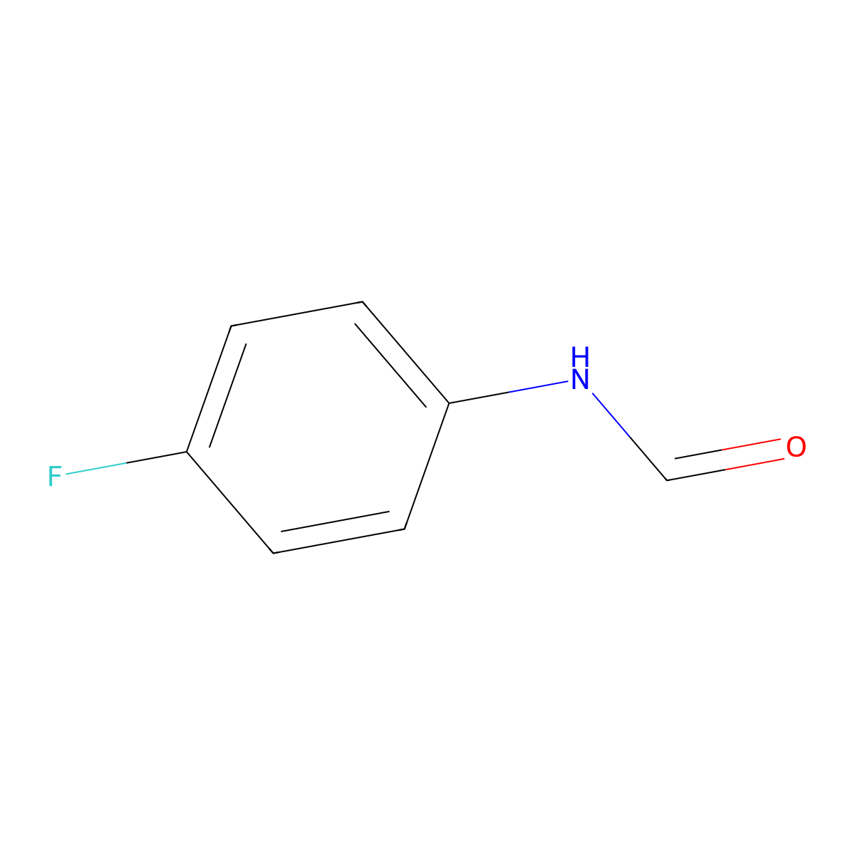 4'-Fluoroformanilide molecular structure, CAS 459-25-6