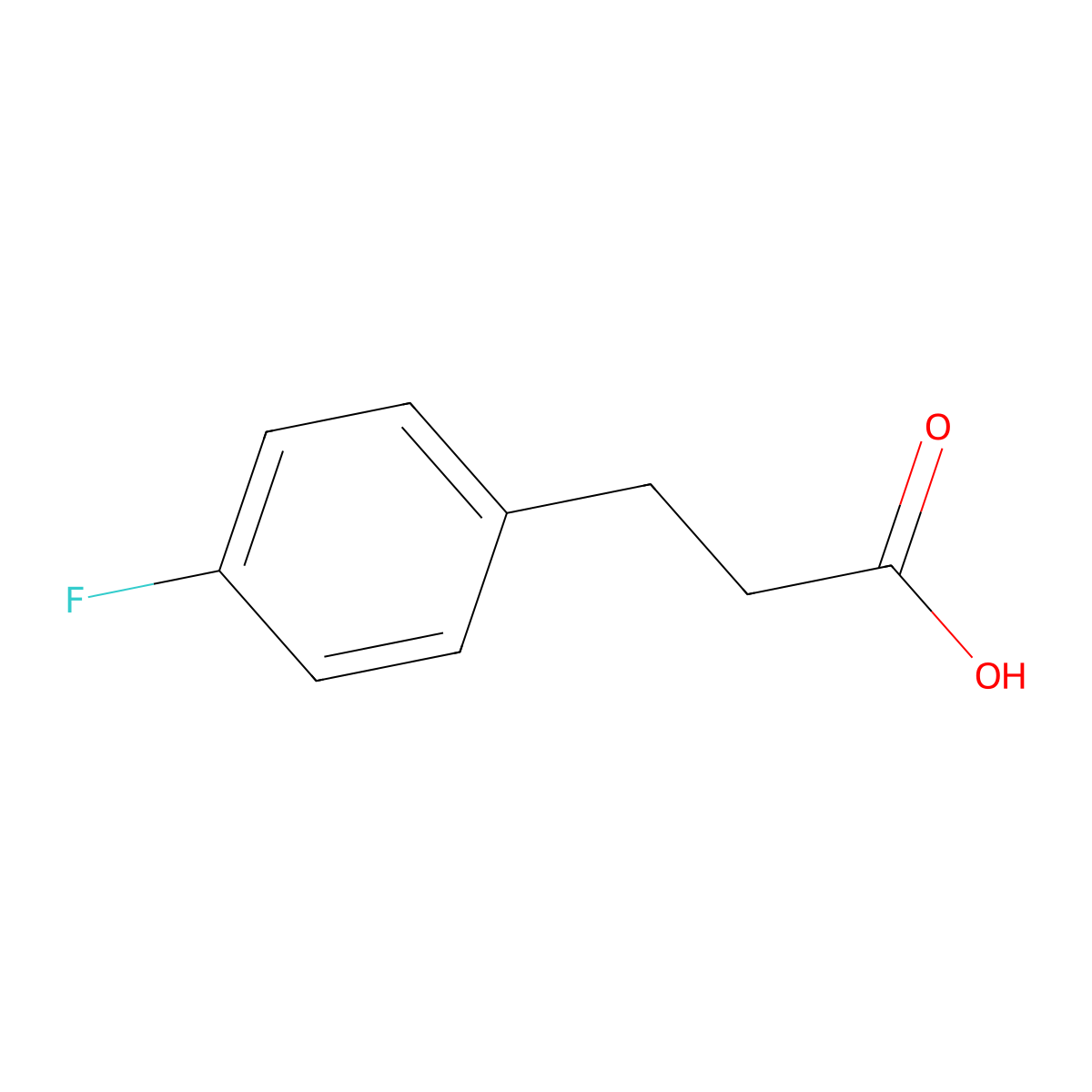 3-(4-Fluorophenyl)propionic acid molecular structure, CAS 459-31-4