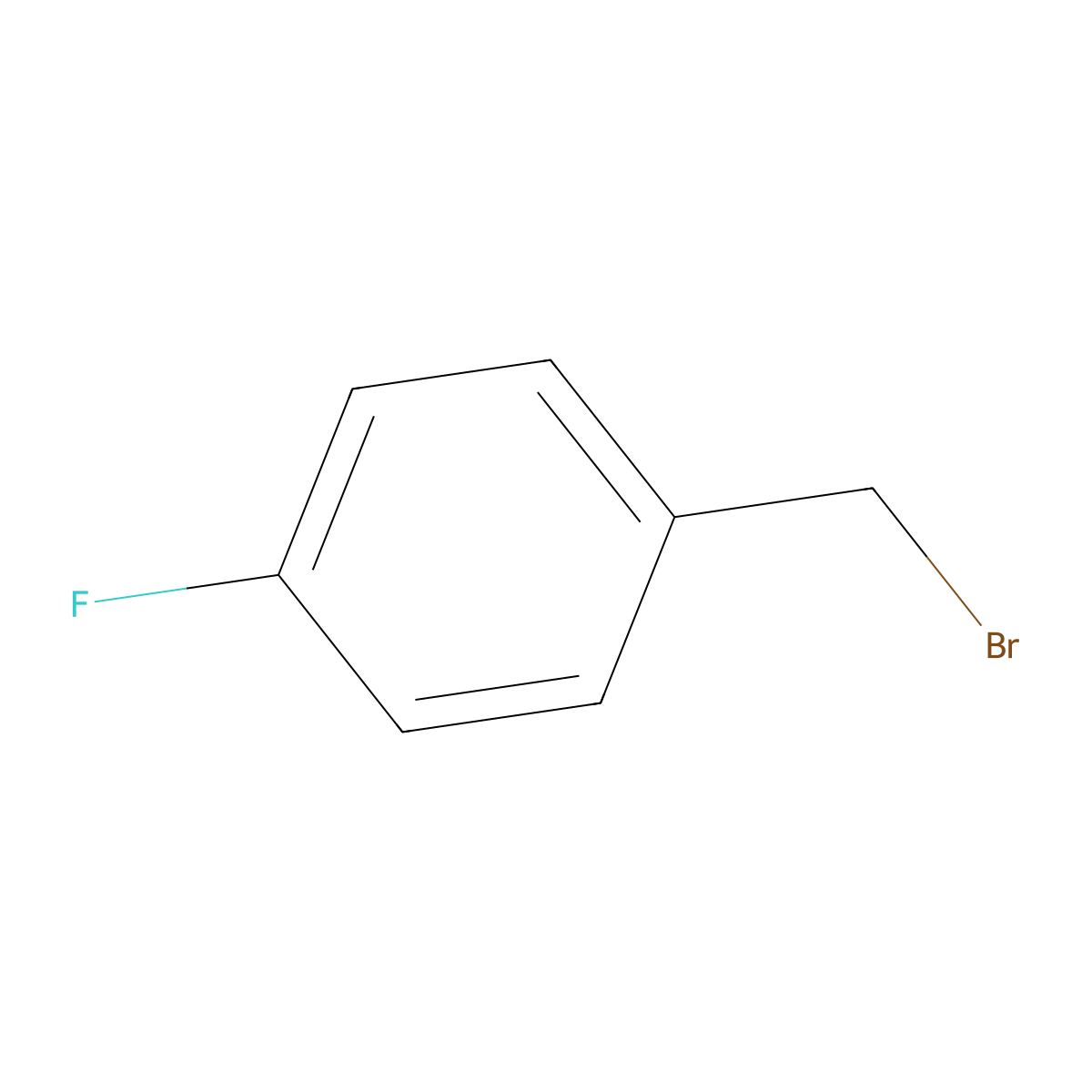 4-Fluorobenzyl bromide molecular structure, CAS 459-46-1