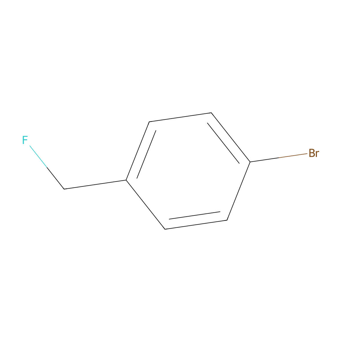 1-Bromo-4-(fluoromethyl)benzene molecular structure, CAS 459-49-4