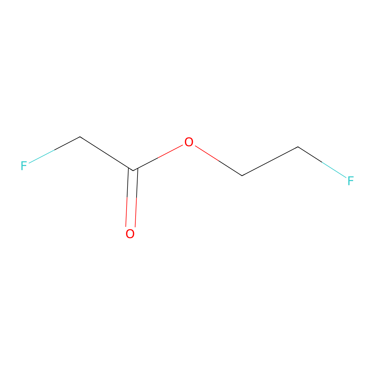 2-Fluoroethyl 2-fluoroacetate molecular structure, CAS 459-99-4