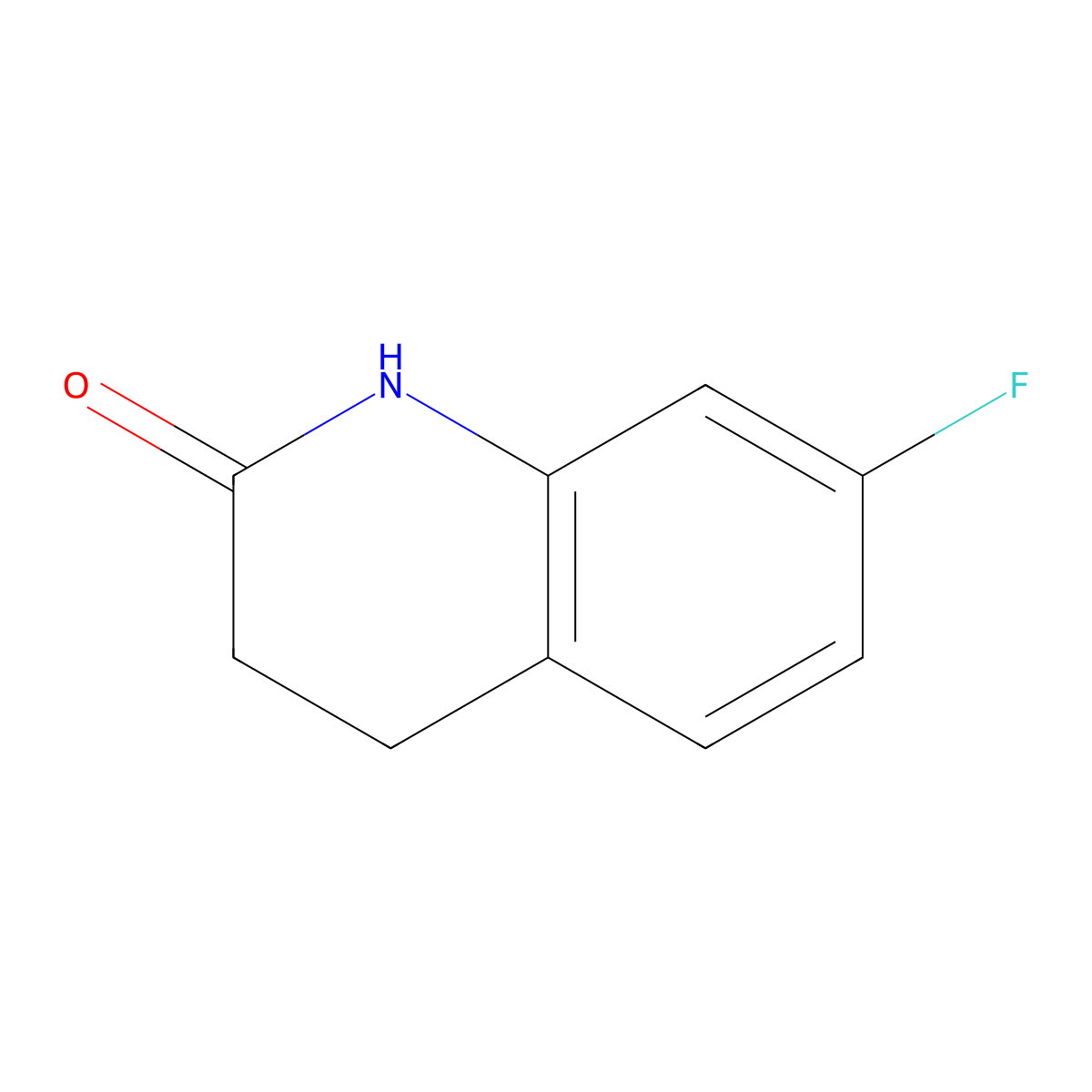 Carbostyril, 3,4-dihydro-7-fluoro- molecular structure, CAS 4590-52-7