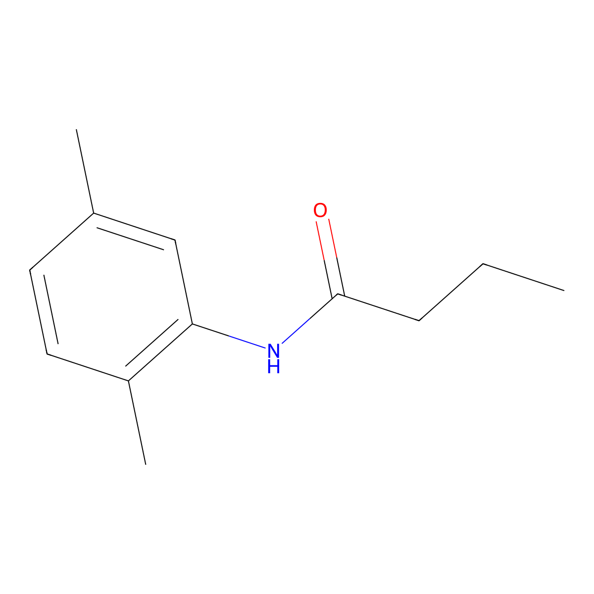 N-(2,5-Dimethylphenyl)butanamide molecular structure, CAS 459151-99-6