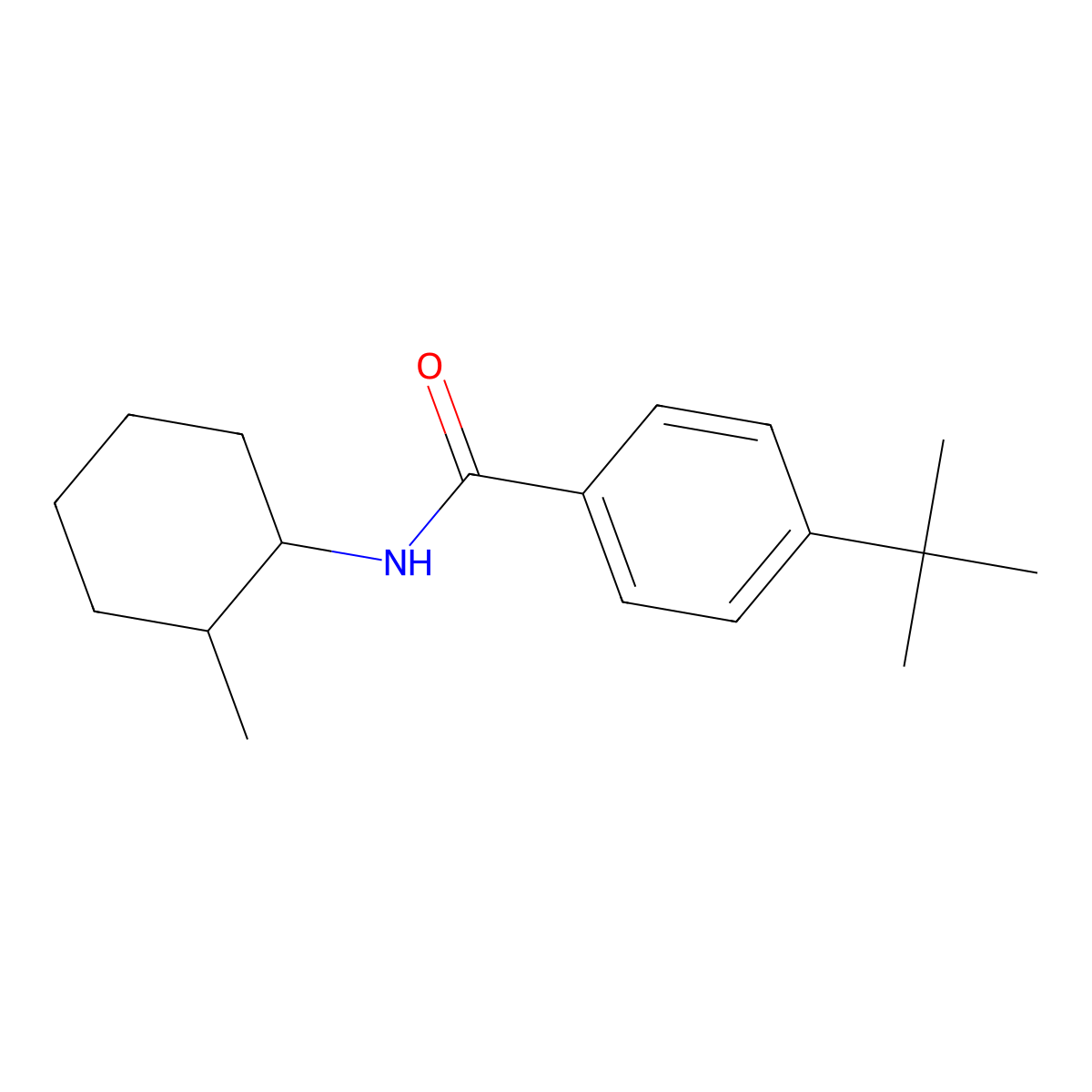 4-tert-butyl-N-(2-methylcyclohexyl)benzamide molecular structure, CAS 459154-46-2