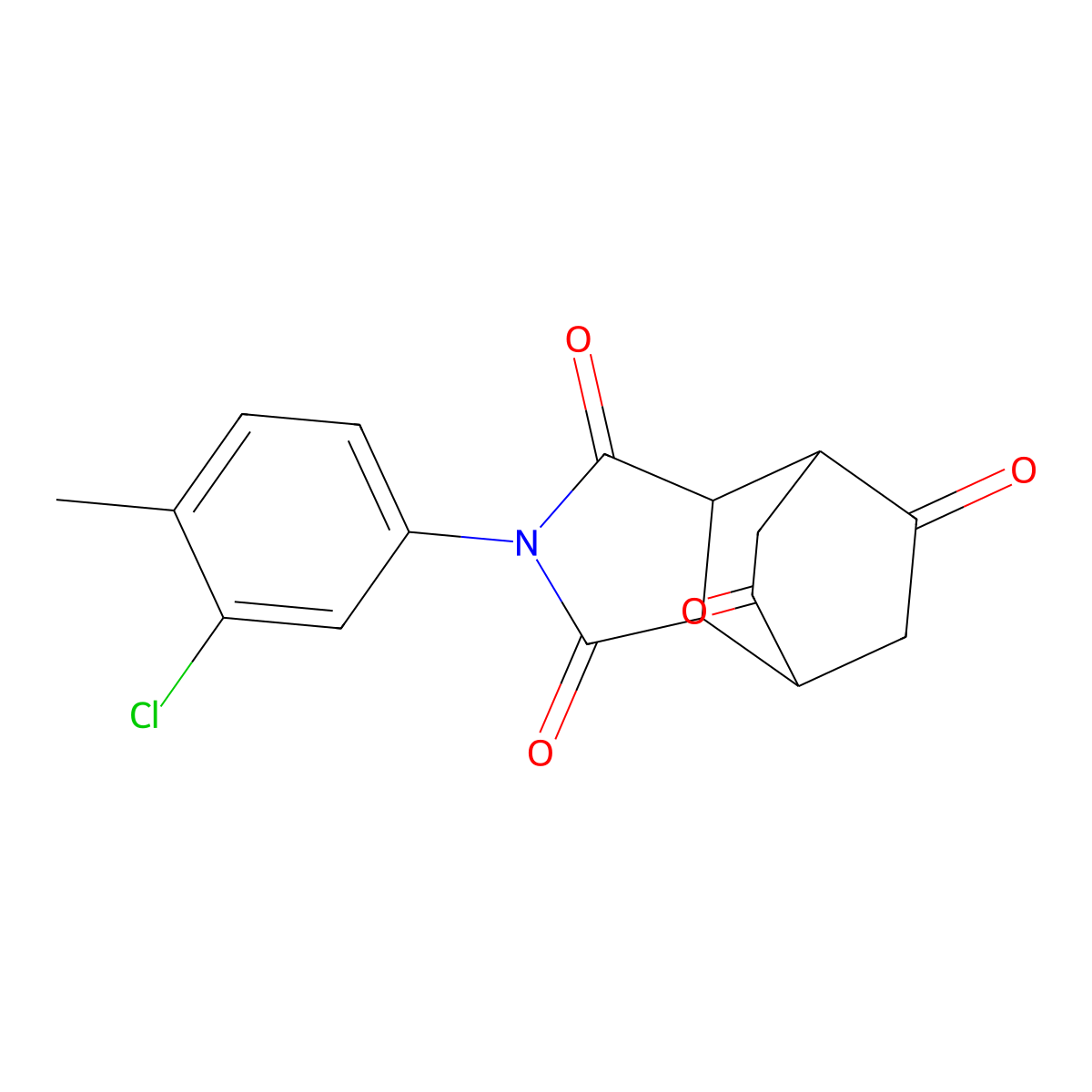 4-(3-Chloro-4-methylphenyl)-4-azatricyclo[5.2.2.0~2,6~]undecane-3,5,8,10-tetrone molecular structure, CAS 459155-08-9