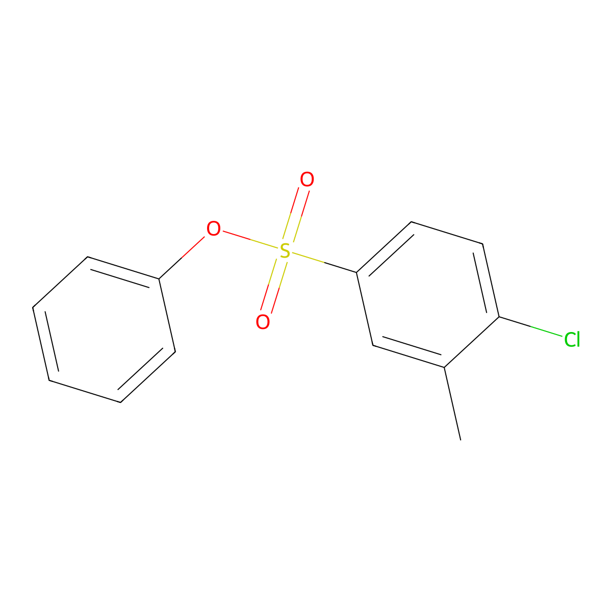Phenyl 4-chloro-3-methylbenzenesulfonate molecular structure, CAS 459180-89-3