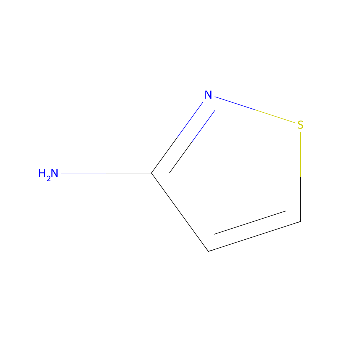 1,2-Thiazol-3-amine molecular structure, CAS 4592-62-5