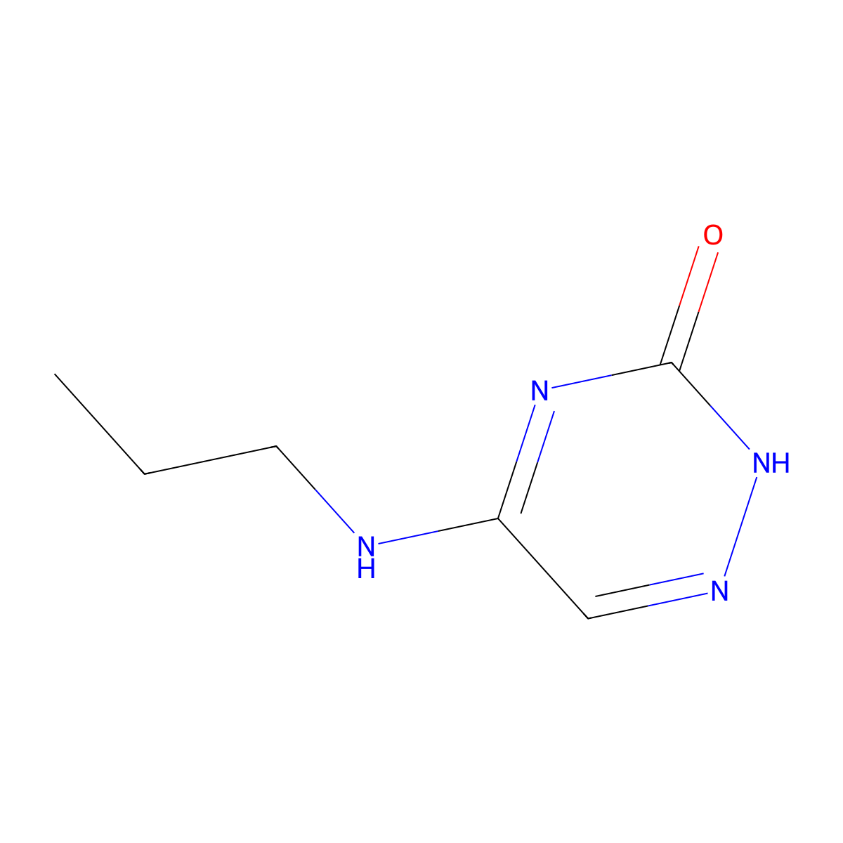 5-(Propylamino)-1,2,4-triazin-3-ol molecular structure, CAS 459212-80-7