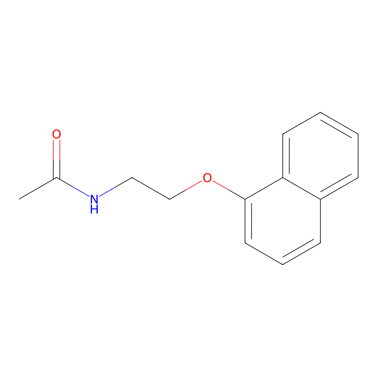 N-[2-(1-naphthyloxy)ethyl]acetamide molecular structure, CAS 459214-96-1