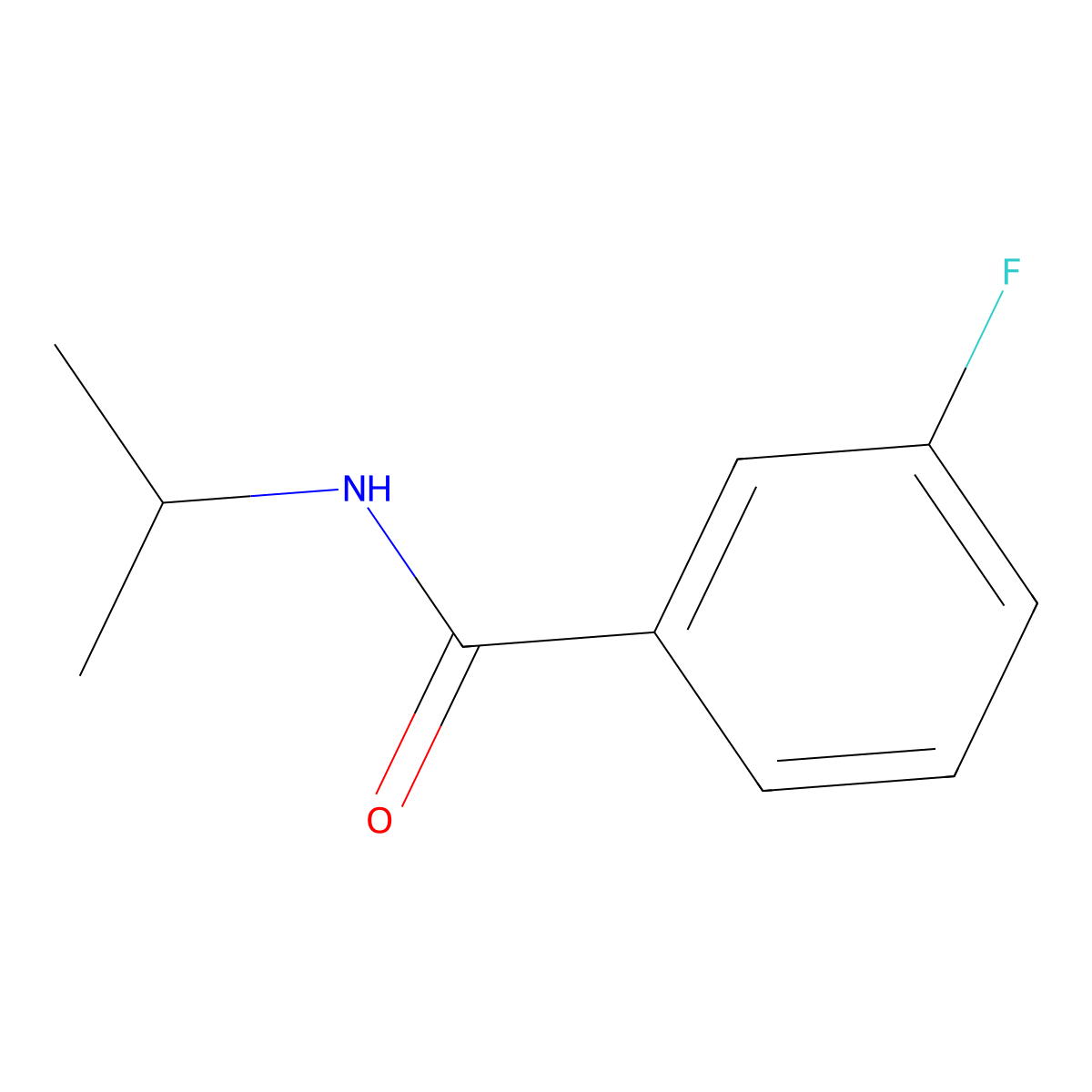 N-Isopropyl 3-fluorobenzamide molecular structure, CAS 459218-95-2