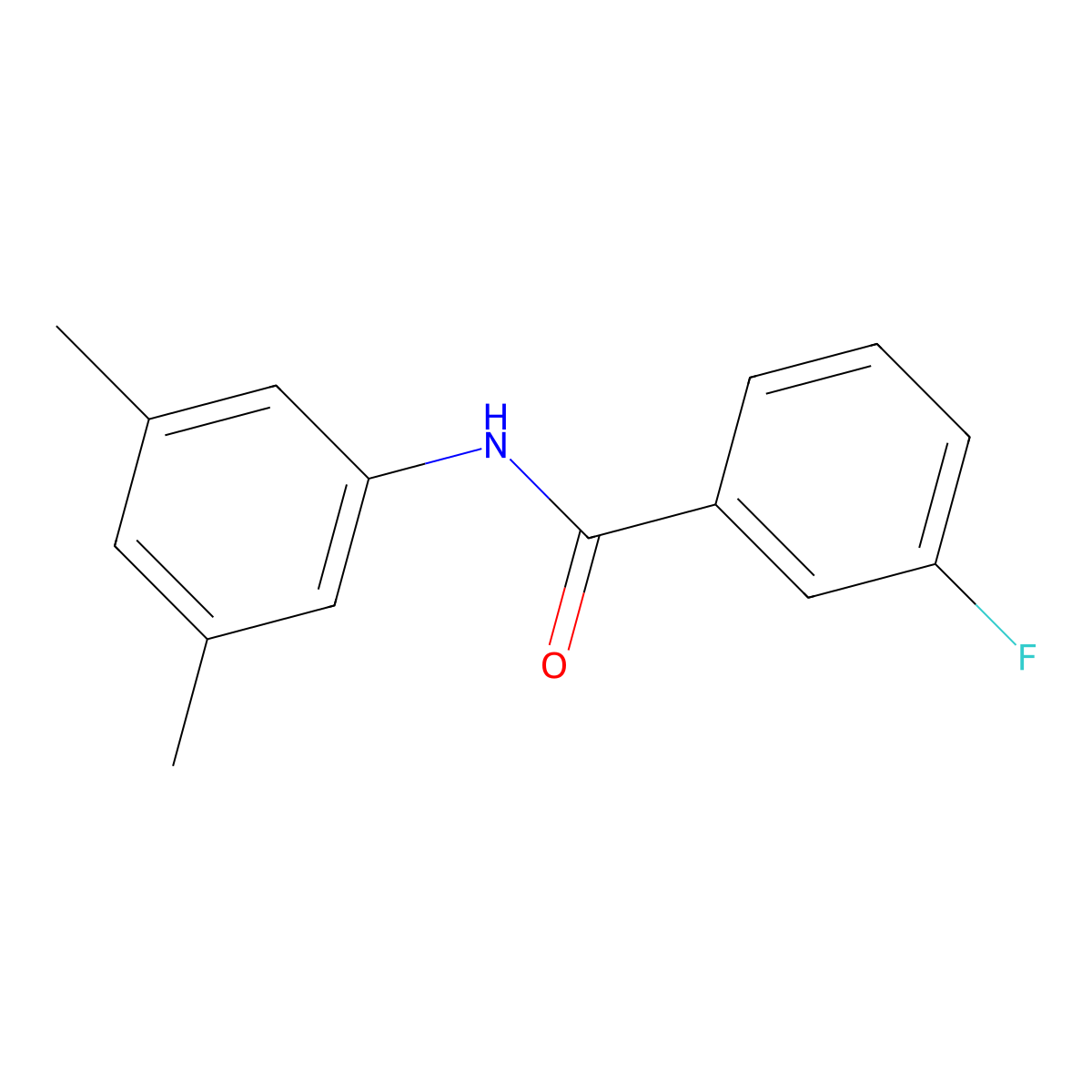N-(3,5-dimethylphenyl)-3-fluorobenzamide molecular structure, CAS 459219-01-3