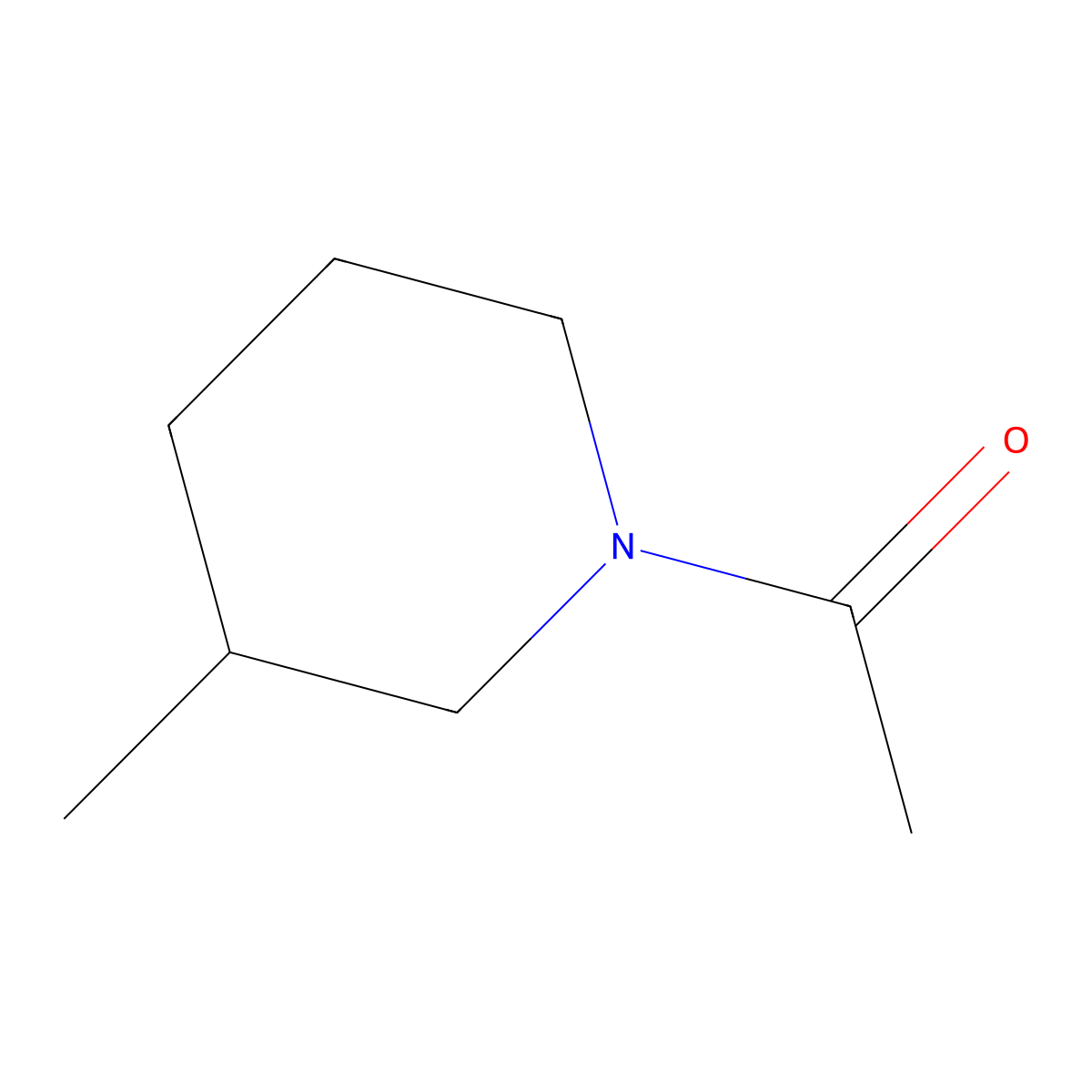 Ethanone, 1-(3-methyl-1-piperidinyl)- molecular structure, CAS 4593-16-2