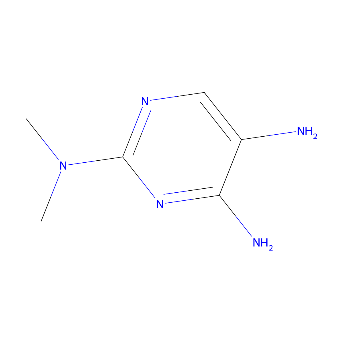 N2,N2-dimethylpyrimidine-2,4,5-triamine molecular structure, CAS 45939-75-1
