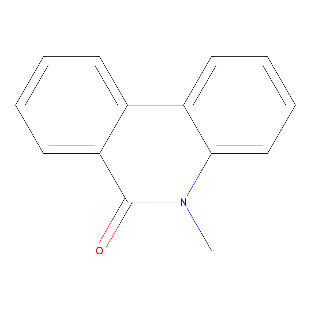 5-Methyl-6(5h)-phenanthridinone molecular structure, CAS 4594-73-4