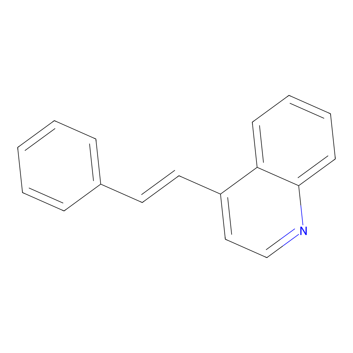 Quinoline, 4-styryl- molecular structure, CAS 4594-84-7