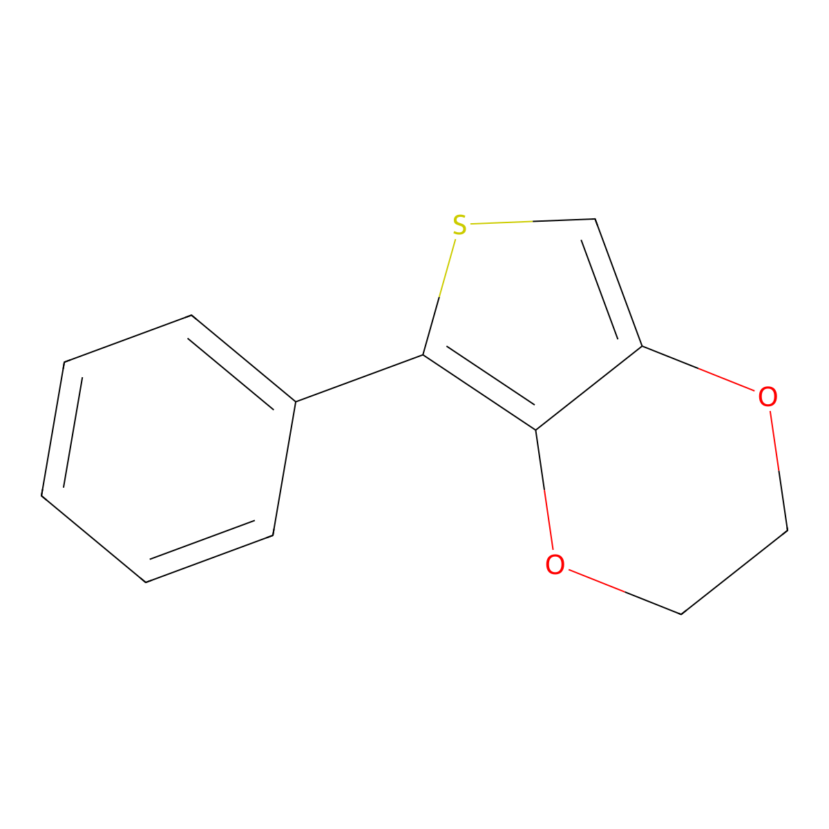5-Phenyl-2,3-dihydrothieno[3,4-b][1,4]dioxine molecular structure, CAS 459409-72-4