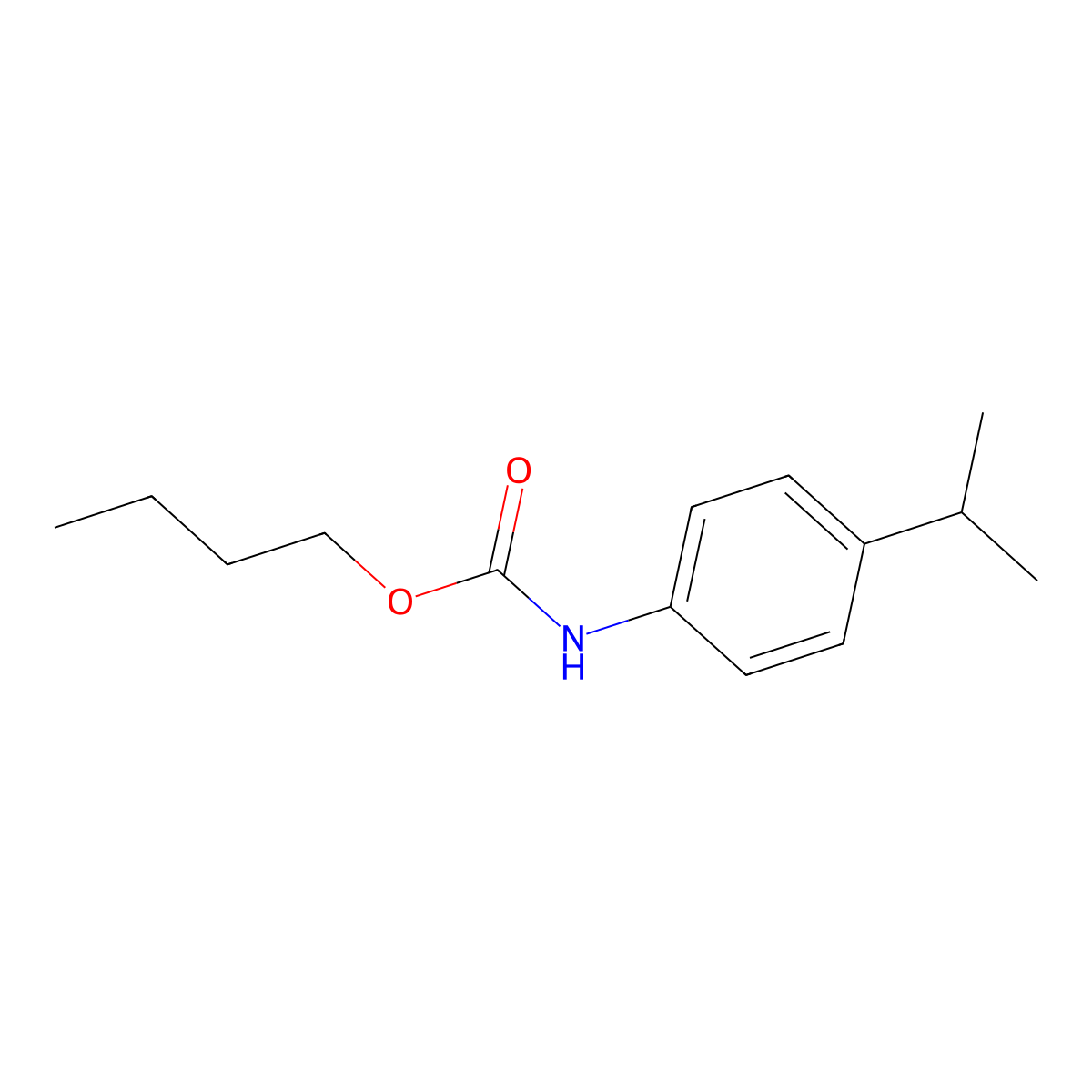 Butyl 4-isopropylphenylcarbamate molecular structure, CAS 459412-95-4