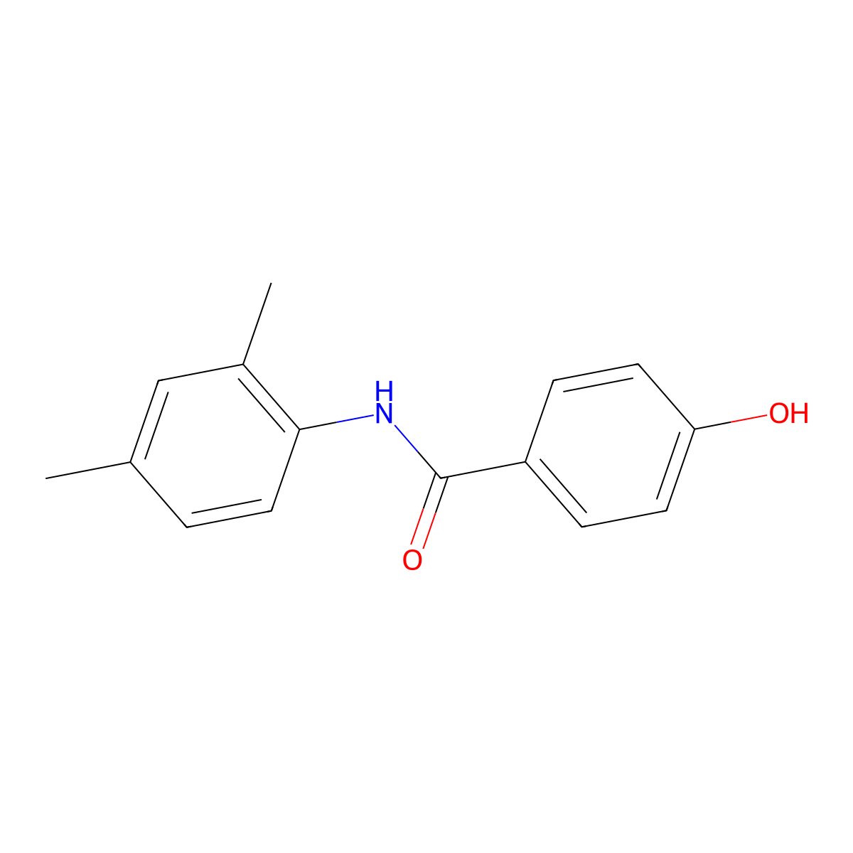 N-(2,4-dimethylphenyl)-4-hydroxybenzamide molecular structure, CAS 459419-72-8
