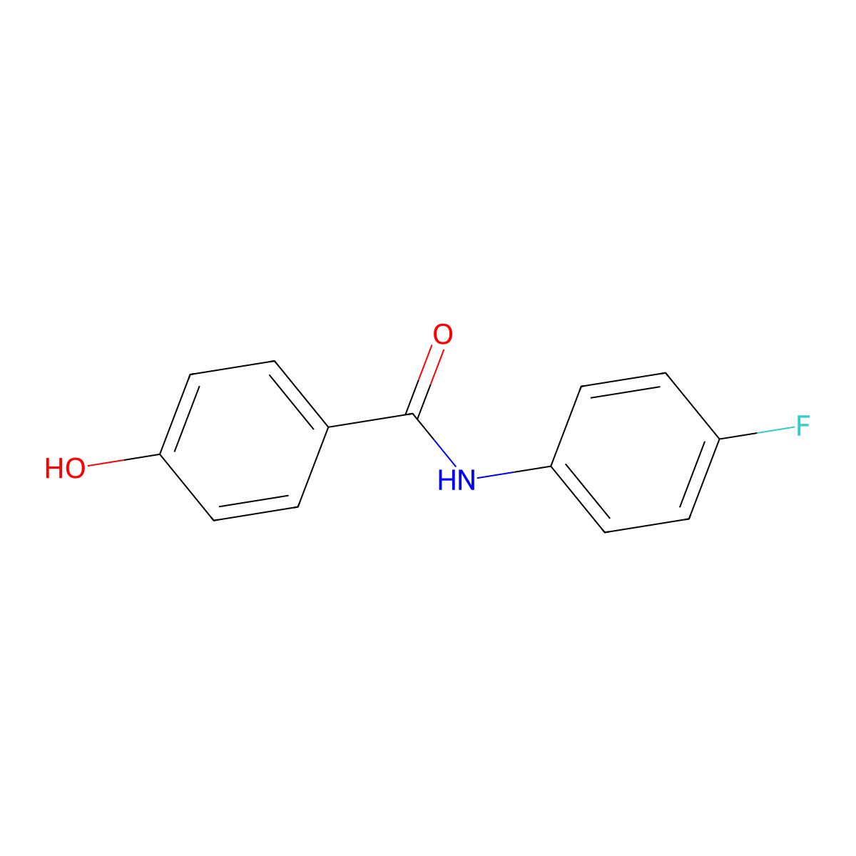 N-(4-fluorophenyl)-4-hydroxybenzamide molecular structure, CAS 459419-73-9