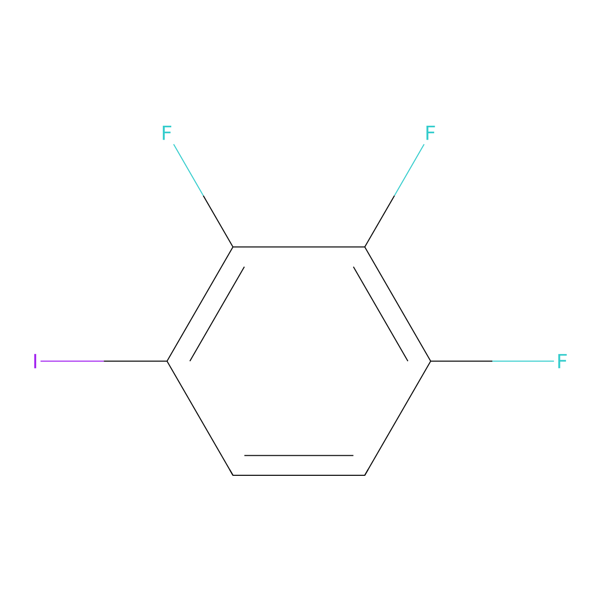 1,2,3-Trifluoro-4-iodobenzene molecular structure, CAS 459424-72-7