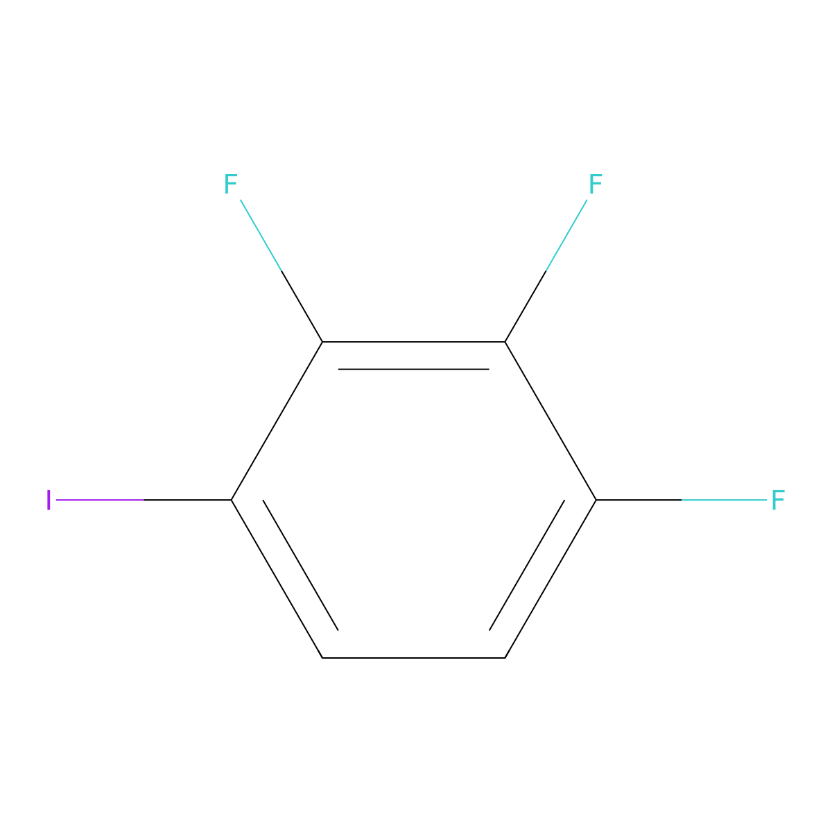 1,2,3-Trifluoro-4-iodobenzene molecular structure, CAS 459424-72-7