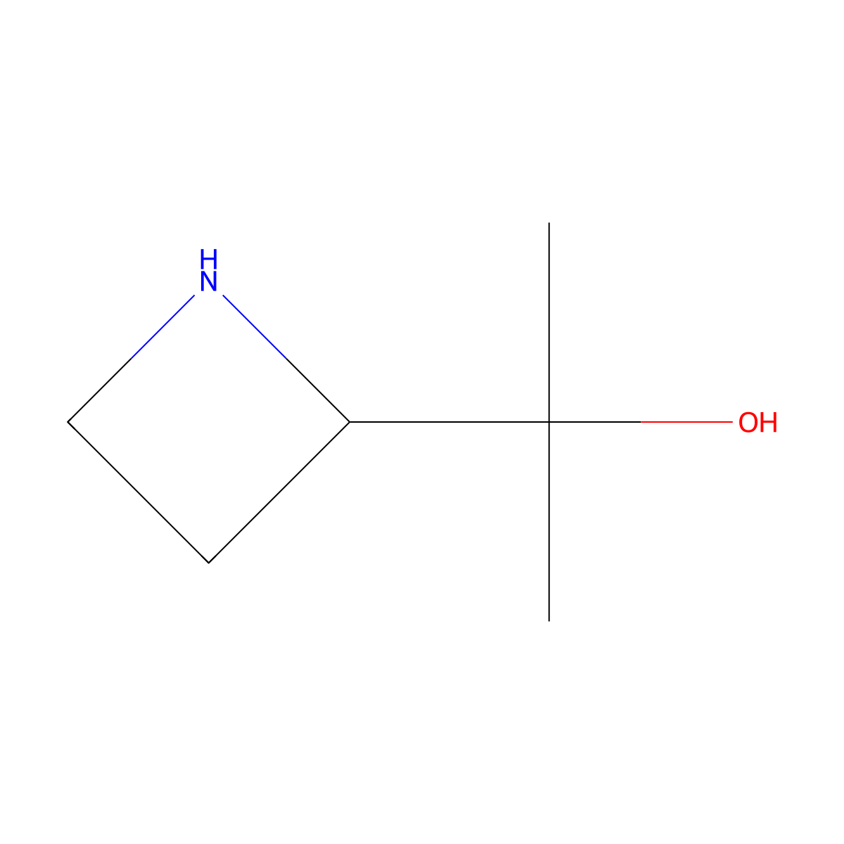 (S)-2-(Azetidin-2-yl)propan-2-ol molecular structure, CAS 459426-37-0