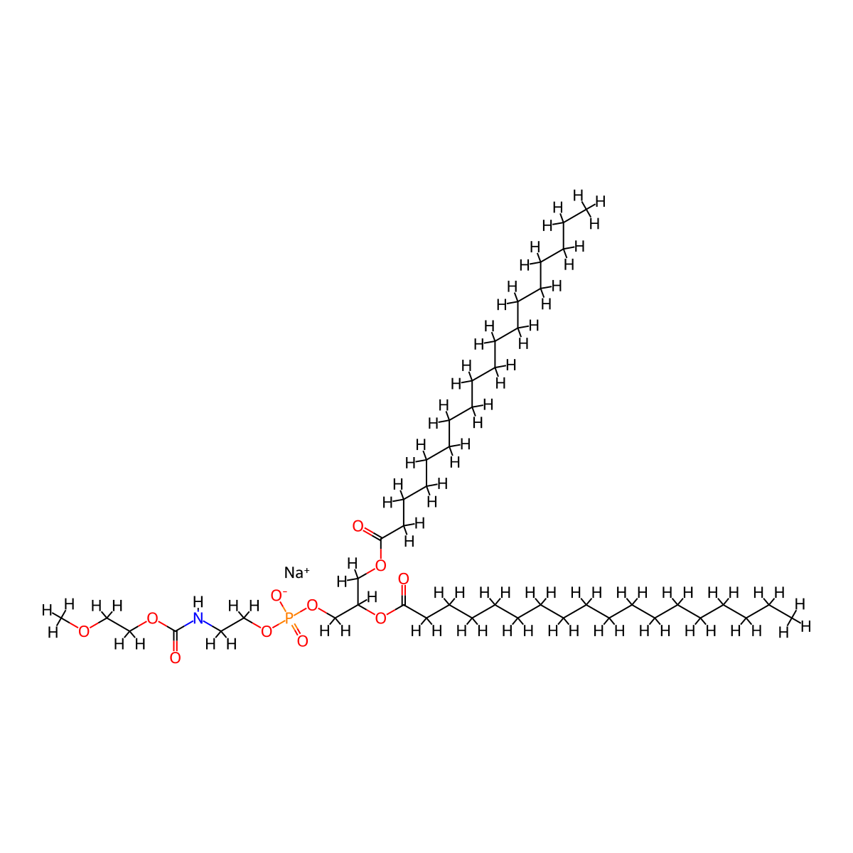 DSPE-MPEG(2000) (sodium salt) molecular structure, CAS 459428-35-4