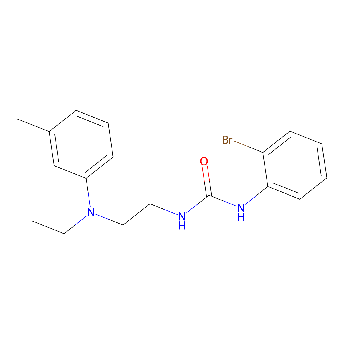 1-(2-Bromophenyl)-3-{2-[ethyl(3-methylphenyl)amino]ethyl}urea molecular structure, CAS 459429-39-1