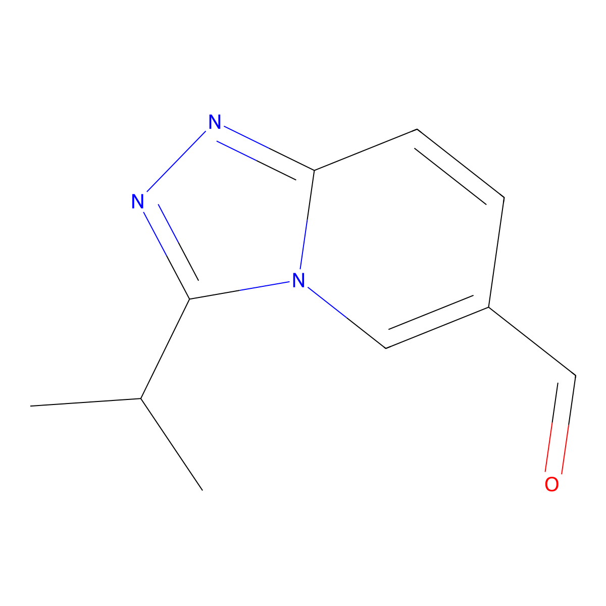 3-Isopropyl-[1,2,4]triazolo[4,3-A]pyridine-6-carbaldehyde molecular structure, CAS 459448-04-5